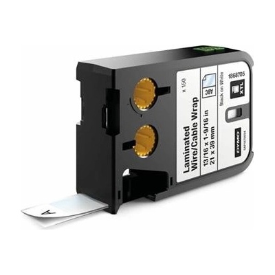 páska DYMO XTL 1868705 Black On White Pre-Sized Laminated Wrap (21x39) 150ks (1868705)