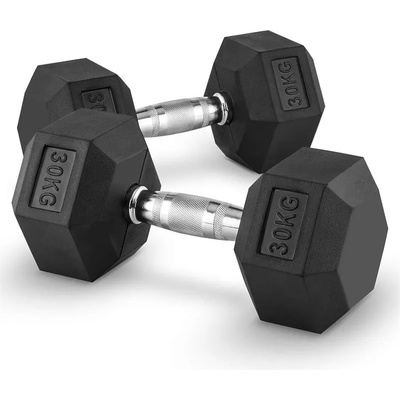 Capital Sports Hexbell 30 Dumbbell, чифт гири за една ръка, 30 кг (PL-8386-8386) (PL-8386-8386)