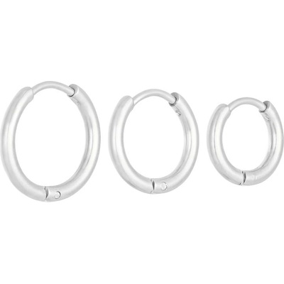Ornamenti náušnice Creoles mini silver OOR300172