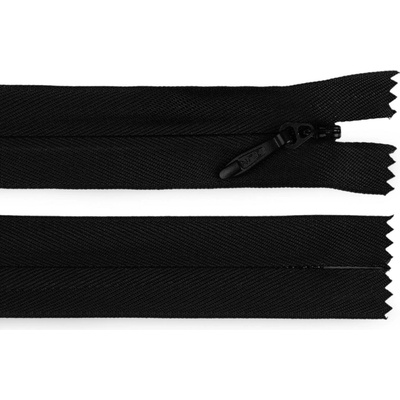 Stoklasa Spirálový zip skrytý No 5 délka 60 cm velmi pevný Balení: 1 ks, Varianta: 322 černá 322 černá