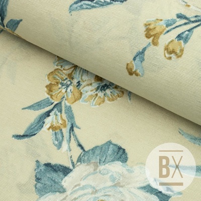Španělska Loneta - Turquoise Flower Pattern