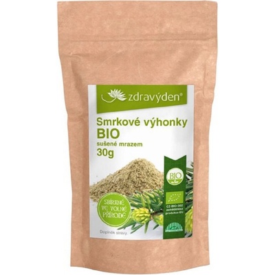 Smrkové výhonky - prášek - BIO kvalita - 30 g