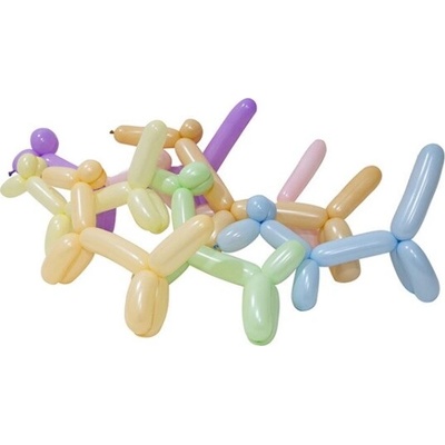 Balonevi Modelovací balonky klasik, makronkový mix barev