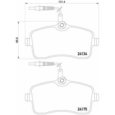 BREMBO Sada brzdových doštičiek P 61 109