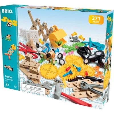 Brio Starterset Güterzug mit Kran, ab 3 Jahren, Holz 33878; 33878