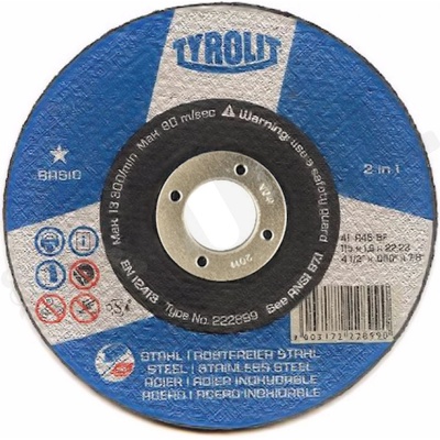 Tyrolit kotouč řezný A46Q-BFB 150 x 1,6 x 22,2 mm 049-34332874