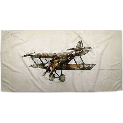Sablio Uterák Historický dvojplošník Vintage 30 x 50 cm