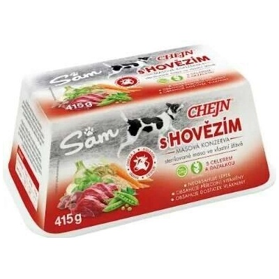 Chejn Sam Adult Dog hovězí 8 x 415 g