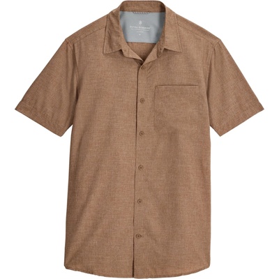 Royal Robbins Мъжка риза с копчета Royal Robbins Amp Lite II S/S Shirt - Walnut Htr (033-2702-0813)
