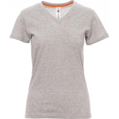 PAYPER v-neck lady melange 000952-0252 / Дамска тениска с къс ръкав, с v-образно деколте - меланж сиво l (000952025213001l)