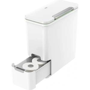 EKO-Europe Eko Кош с touch механизъм и отделение за съхранение stackstore - 9 л. - бял (eko 617709)