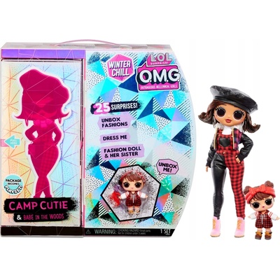MGA LOL SURPRISE Zimní velká ségra OMG Camp Cutie & Babe in the Woods