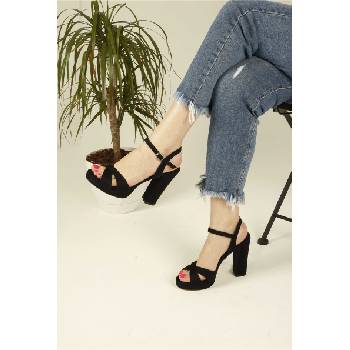 Moda Trend Дамски сандали с висок ток - Черни #326700 (326700_Черно)