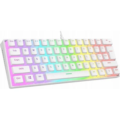 Rampage Radiant K11 60% RGB Blue Switch White