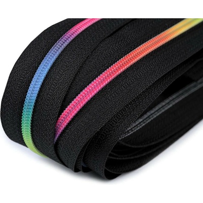 Duhový zip spirálový No 3 metráž Varianta: 322 černá, Balení: 1 m 45856/104089/209562