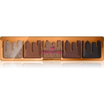 Revolution Beauty Mini Chocolate Palette палитра сенки за очи цвят Dark Chocolate Cake 5, 5 гр