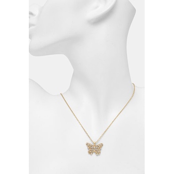 Guess Колие с висулка женско от неръждаема стомана BORBOLETA (JUBN06.119JW)