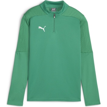 PUMA Тениска с дълъг ръкав Puma teamFINAL Training 1/4 Zip Top Jr 658552-05 Размер 164