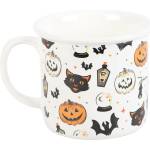 Spirit of Equinox Керамично канче Spooky Cat and Pumpkin Print Mug, 480 мл