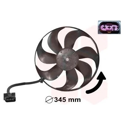 Větrák, chlazení motoru VAN WEZEL 5888744