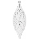 MagicHome OzdobaVianoce strieborné na vianočný stromček 2 ks 16 cm