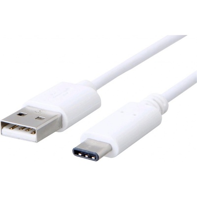 C-Tech CB-USB2C-20W USB 2.0 AM na Type-C (AM/CM), 2m, bílý