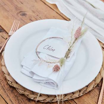 Image 1 of Ginger Ray Табелки за имена розово-златни кръгове 4 бр