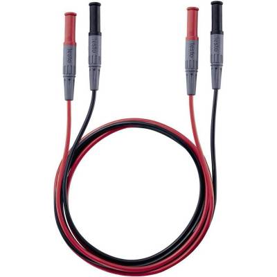 testo 0590 0013 sada bezpečnostních měřicích kabelů zástrčka 4 mm zástrčka 4 mm 1.00 m černá, červená 1 ks