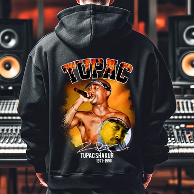 2Pac Худи Tupac Shakur 2PR-517 - Черен , размер XXXL