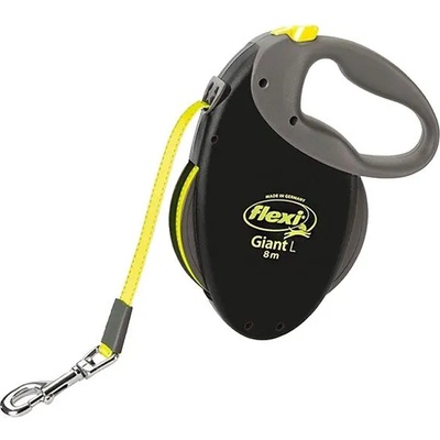 flexi повод Giant Neon L до 50кг - 8м лента, черен