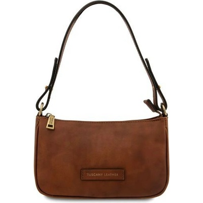 Tuscany Leather Kožená crossbody kabelka Parfait hnedá 2568 1 1