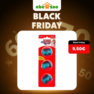 Kong Squeezz Action Red S 3 ks 5 cm