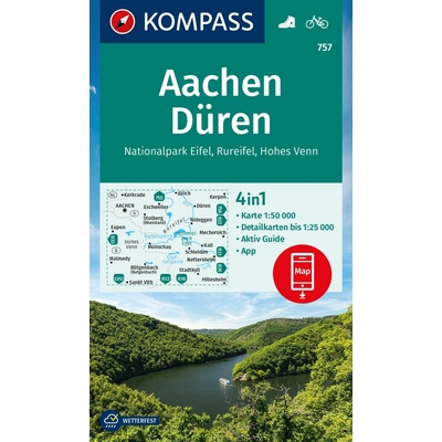 Aachen,Duren 1:50 t. laminovaná