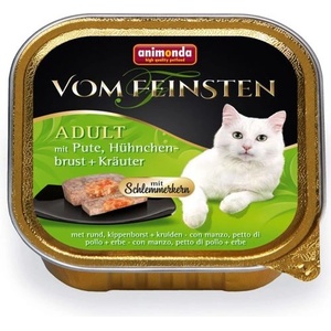 Animonda Cat Vom Feinsten Adult с пълнеж: пуйка, пилешко филе и билки 100 г