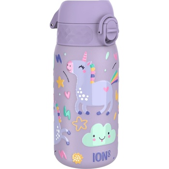 ION8 Бутилка за вода Ion8 Print, метална, 400ml, ЕДНОРОЗИ ЛИЛАВА (32032-А-ЕДНОРОЗИ Л)