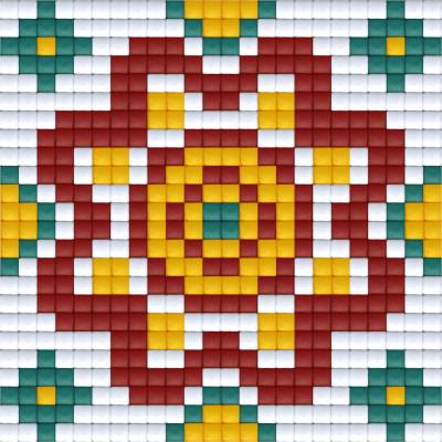 Bright Toys Мозайка с пиксели - Българска народна шевица, 24x24 пиксела - Мотив 17 (BE24017)