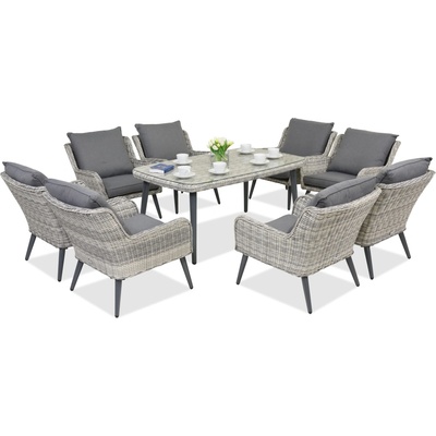 Garden Point Градински мебели Bilbao Premium 8 Garden Point бяло (GAP425-FIE8)