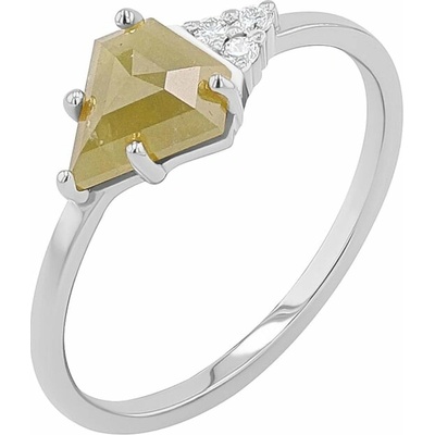 Eppi Prsteň s pentagon salt and pepper diamantom Emilija R46751