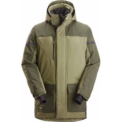 Snickers Workwear Nepremokavá zimná parka AllroundWork khaki