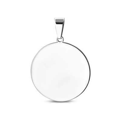 Šperky4U Ocelový přívěšek kulatý 30 mm DR1167 XL