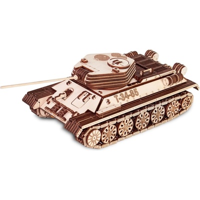 EWA Eco-Wood-Art Drevená 3D stavebnica — Tank T-34-85