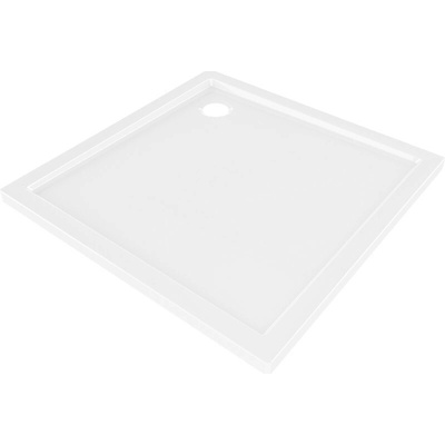 Mexen Flow Slim, štvorcová sprchová vanička 95 x 95 cm, biela lesklá, 46S109595