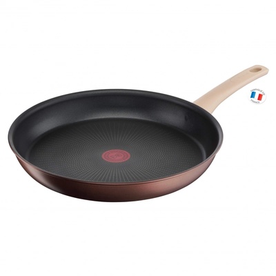 Tefal Тиган Tefal Eco-Respect G2540602, 28 см, Титаниево незалепващо покритие, Thermo-Fusion, Thermo-Signal, Индукция, Бронз/кафяв (G2540602)