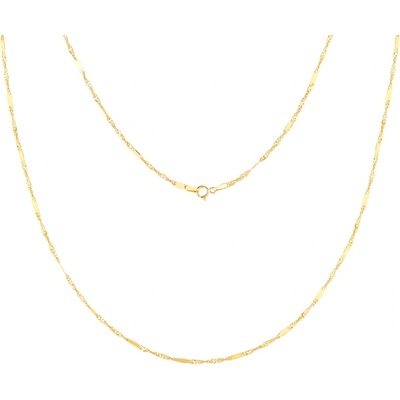 SAVICKI Синджирче Savicki 1, 3 мм: 585 злато, плочка от singapur