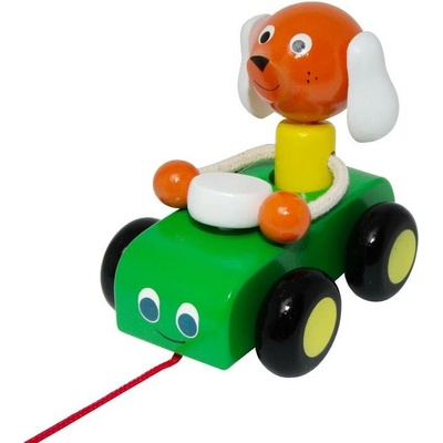 Miva tahací pes auto zelené