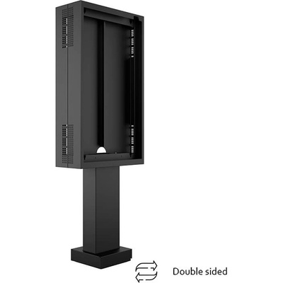 Multibrackets Totem за открито с две лица за LG 55XE4F-M, Multibrackets MB-8157, 55", макс. 50кг, против кражба, черен (7350022738157)