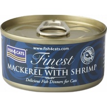 Fish4cats Finest Mackerel & Shrimp 70 g