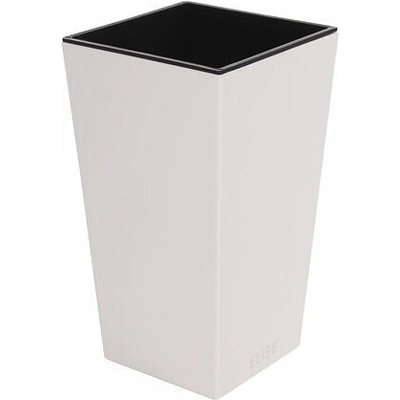 PLASTKON Elise Mat květináč bílá 25 cm