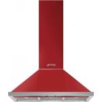 Smeg Абсорбатор SMEG Portofino KPF9RD, 275W, А+, 781 м3/ч, 3 скорости, 3 филтъра, Антивъзвръщателен клапан, Инокс, LED, Червен (KPF9RD)