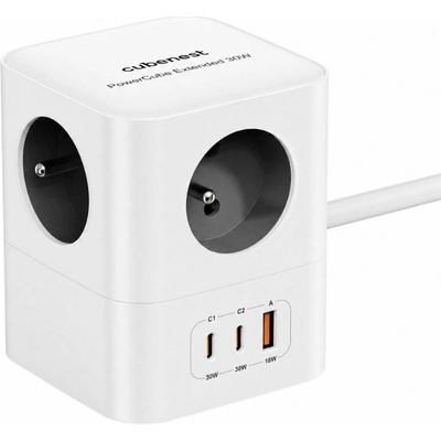 Cubenest PowerCube Extended USB A+C PD 30 W 1,5 m